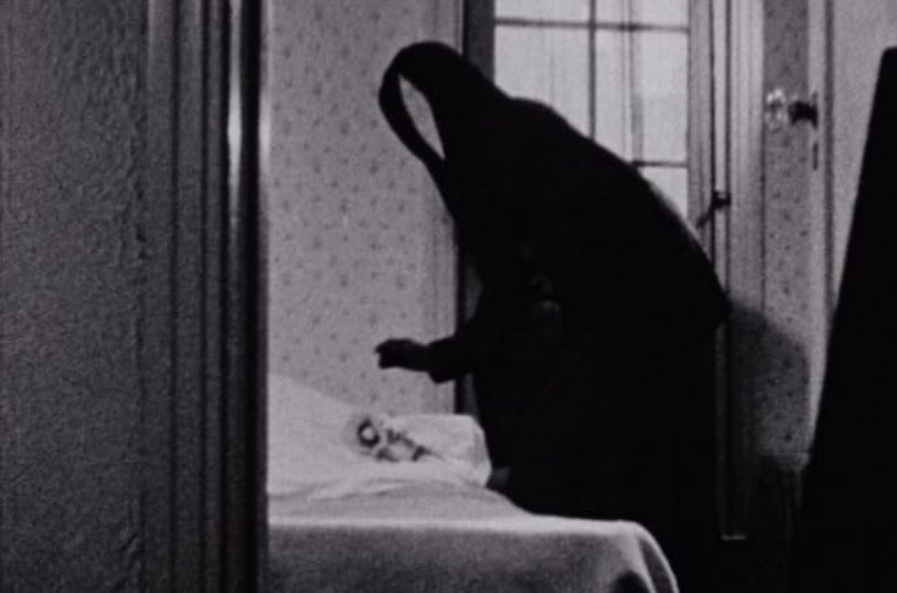The mysterious figure with a mirror for a face